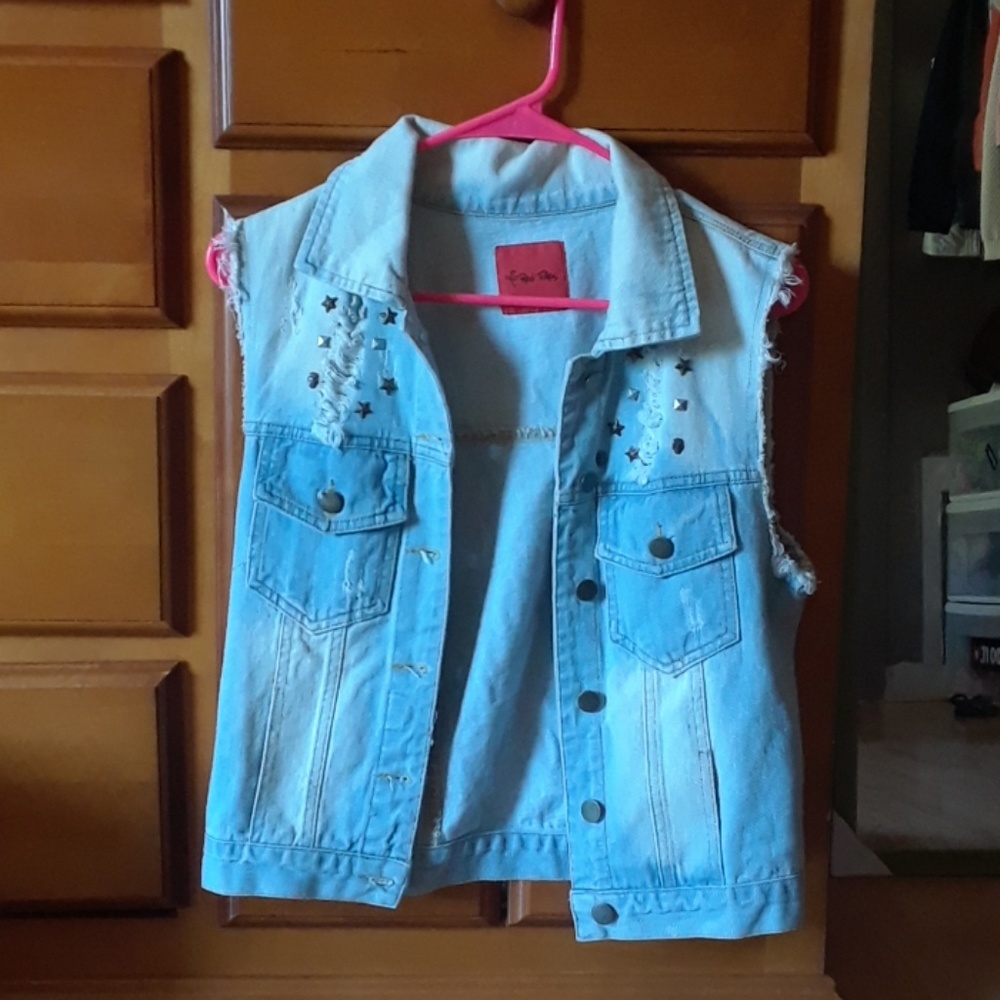 Jean jacket vest